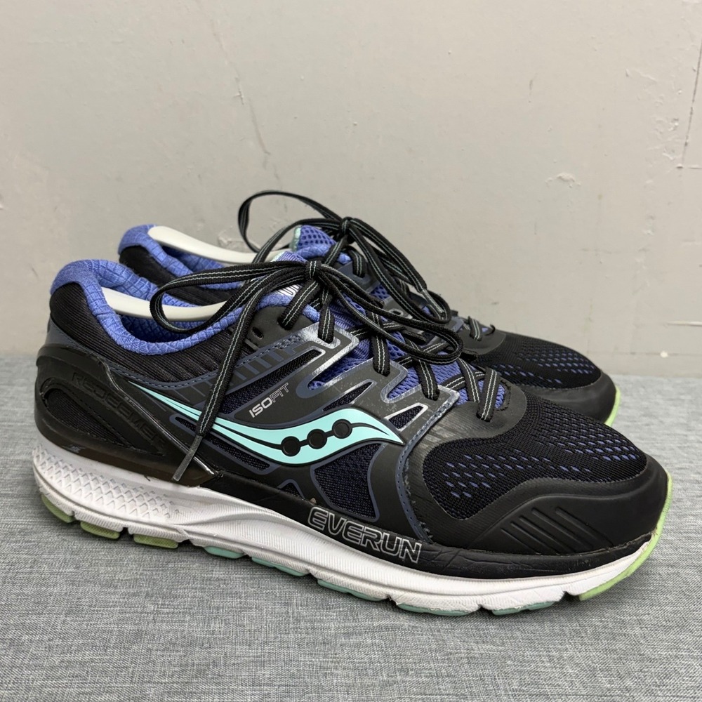 Saucony Running Shoes Womens 10 Black Redeemer ISO 2 EVERUN Stability Sneakers
